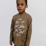 Dino Skeleton Affirmation Words Toddler T-Shirt – Long Sleeve Now Available!