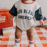God Bless America Baby Romper