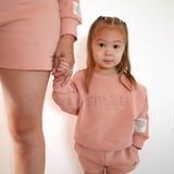 Adult Shorts / Adult Affirmation Crewneck Matching (1 piece) - Little & Brave