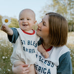 God Bless America Baby Romper - Little & Brave