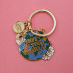 NOT OF THIS WORLD ENAMEL KEYCHAIN - Little & Brave