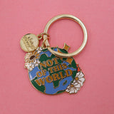 NOT OF THIS WORLD ENAMEL KEYCHAIN - Little & Brave