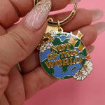 NOT OF THIS WORLD ENAMEL KEYCHAIN - Little & Brave
