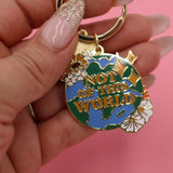NOT OF THIS WORLD ENAMEL KEYCHAIN - Little & Brave