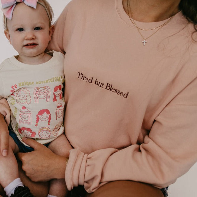 Tired But Blessed Sweatshirt - Little & Brave