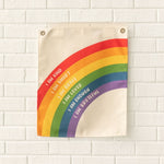 Rainbow Affirmation words Canvas Wall - Little & Brave