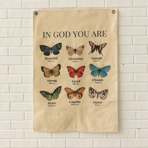 Butterfly Affirmation Words Wall Decor