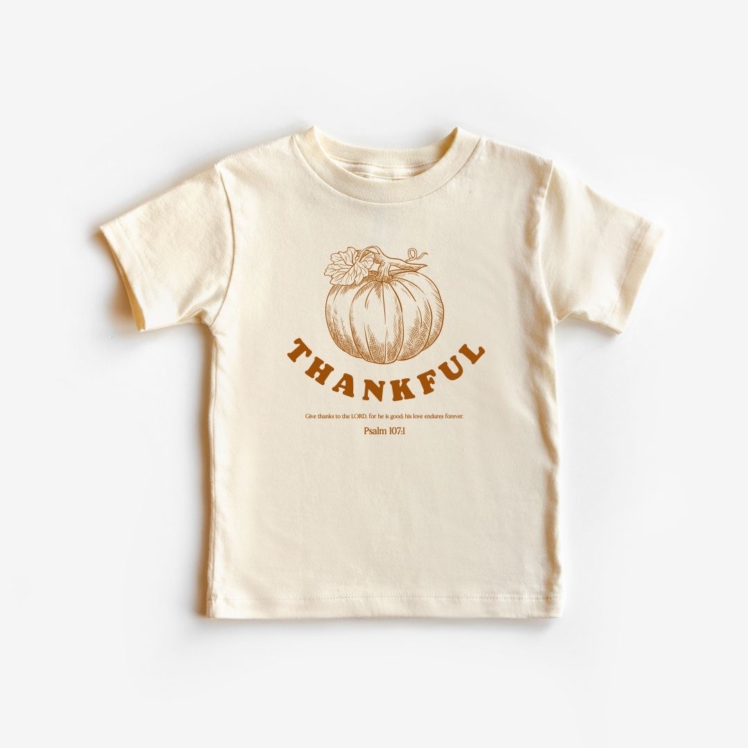 Thankful Pumpkin- Toddler Tee - Little & Brave