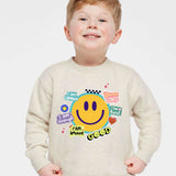 Sticker Affirmation Crewneck – Kids Positive & Faith-Inspired Sweatshirt