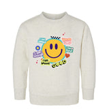 Sticker Affirmation Crewneck – Kids Positive & Faith-Inspired Sweatshirt