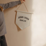 Small Hanging personalized Banner.