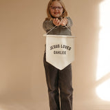 Small Hanging personalized Banner.