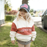 Half-Zipper Crewneck: IN GOD WE TRUST- TODDLER