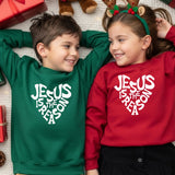 Jesus Is the Reason — Red Toddler Crewneck
