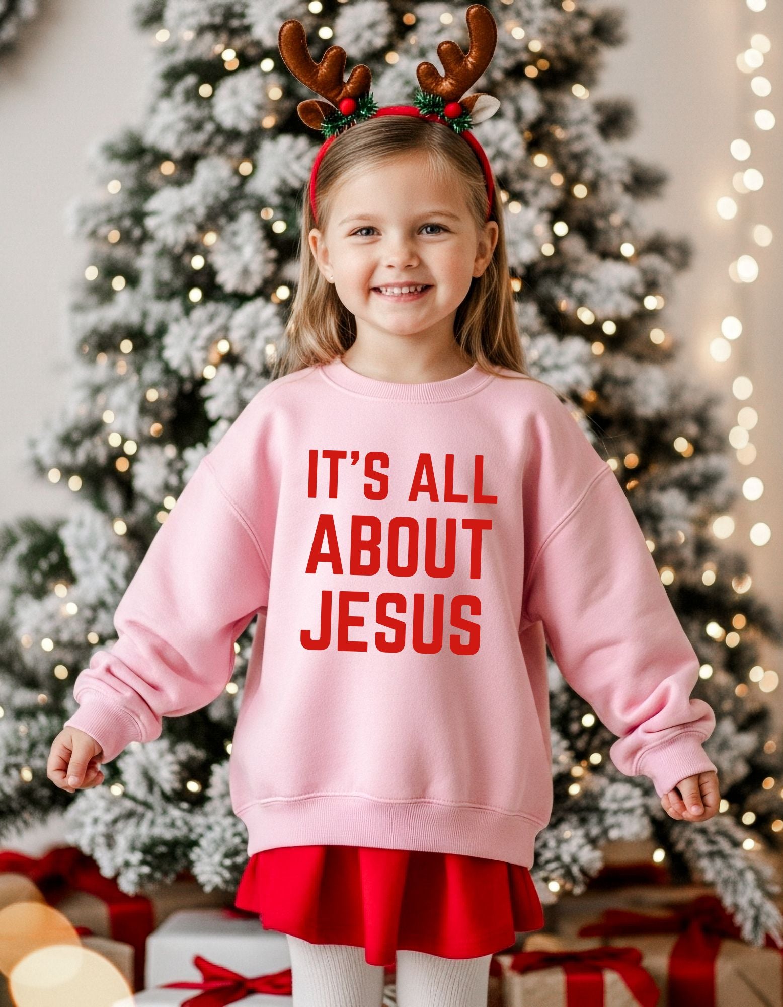 It’s All About Jesus — Toddler Crewneck