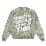 Created for Such a Time as This - Wood Camo Crewneck