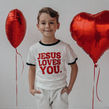 Jesus Loves You Ringer Tee