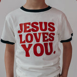 Jesus Loves You Ringer Tee