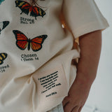 Butterfly Affirmation Tee for Girls