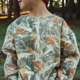 Make Jesus Famous – Toddler Camo Crewneck