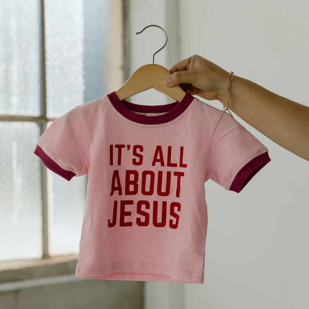 It's All About Jesus - Ringer Tee