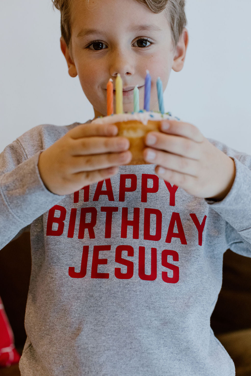 Happy Birthday Jesus Crewneck - Toddler - Little & Brave