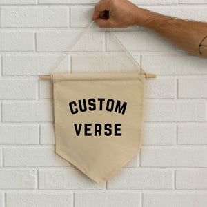 Custom Verse Small Hanging Banner