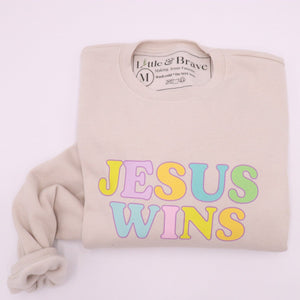 Jesus Wins Adult Sweatshirt