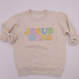 Jesus Wins - Toddler Sweatshirt - Little & Brave